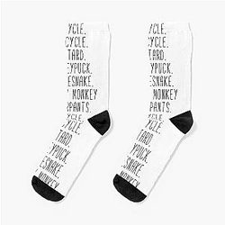 Monkey Monkey Underpants Fan Quote Socks
