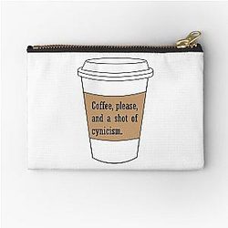 Gilmore Girl Coffee Cynicism Quote Zipper Pouch