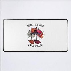 Gazebo and Autumn Leaves - Gilmore Desk Mat