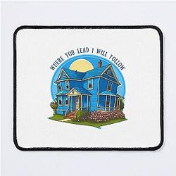 The Girls Blue House - Sunny Day- Gilmore Mouse Pad