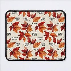 Autumn Leaves and Quotes II - Pattern - Gilmore Mouse Pad