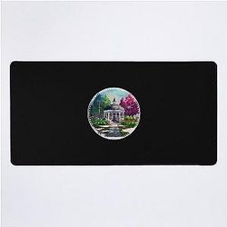 Gazebo at Town Square - Spring - Blue Sky II - Gilmore Desk Mat