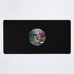 Gazebo at Town Square - Spring - Blue  Sky - Gilmore Desk Mat