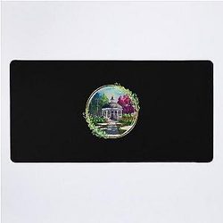 Gazebo at Town Square - Spring - Blue Sky III - Gilmore Desk Mat