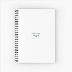 Gilmore Girls "Who cares if I'm pretty if I fail my finals?" Spiral Notebook