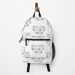 Coffee And Cynicism Gilmore Quote Backpack