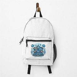 The Girls Blue House - Flowers - Gilmore Backpack