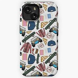 Luke Lorelai Fan Pattern Icons All Over Print White Pack iPhone Tough Case
