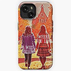 Where You Lead I Will Follow - The Girls Walking in Autumn - Gilmore iPhone Tough Case