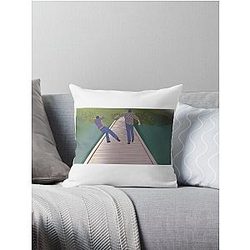 Luke and Jess  Throw Pillow