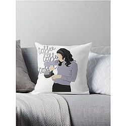 Lorelai Gilmore ‘coffee coffee coffee’  Throw Pillow