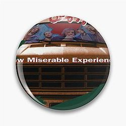 Man Round Neck Short Sleeve  Gin Blossoms New Miserable Experience Logo Cotton Tee Pin