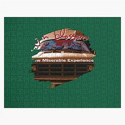 Man Round Neck Short Sleeve  Gin Blossoms New Miserable Experience Logo Cotton Tee Jigsaw Puzzle