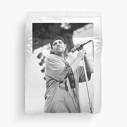 Robin Wilson Gin Blossoms BW Photograph Duvet Cover