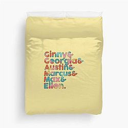 Ginny and Georgia Character List Duvet Cover