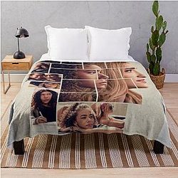 Ginny and Georgia on Netflix with a throw blanket