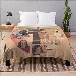 Ginny Georgia Peach Throw Blanket