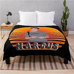 Ginny and Georgia Marcus Wednesday 90s vibe dark throw blanket