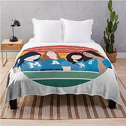 Ginny and Georgia Girls retro vibe Throw Blanket