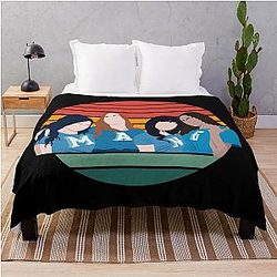 Ginny and Georgia Girls Retro Style Throw Blanket