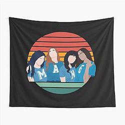 Ginny and Georgia girls retro style Tapestry