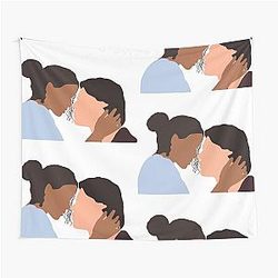 Ginny and Marcus Kiss - Ginny Georgia Tapestry