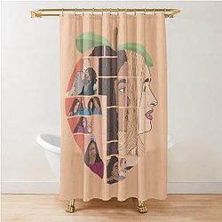 Ginny Georgia Peach Shower Curtain