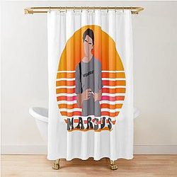 Marcus Ginny Georgia and Wednesday 90s vibe Shower Curtain