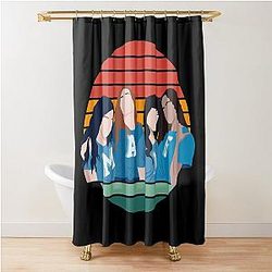 Ginny and Georgia Girls Retro Style Shower Curtain