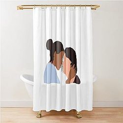 Ginny and Marcus Kiss - Ginny Georgia Shower Curtain