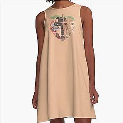 Ginny Georgia Peach A-Line Dress
