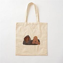 Ginny and Georgia fighting attempts on bed Netflix Cotton Tote Bag
