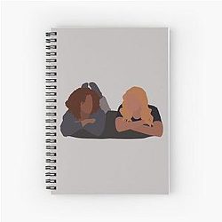 Ginny and Georgia Fight on the Bed in Netflix Spiral Notebook