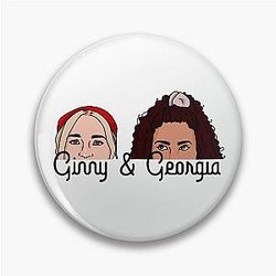 Ginny and Georgia Minimalist Faces Pin