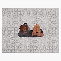 Ginny and Georgia lying on a bed  Jigsaw Puzzle