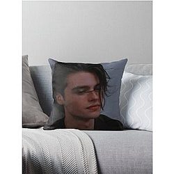Messy Hair Marcus Baker from Ginny and Georgia throw pillow