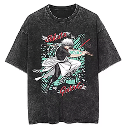 Sakata Gintoki Graphic PTTT1704 Washed  Gintama T-Shirt