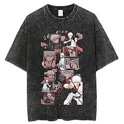 Gintoki Daily Collage TTPM2204 Washed Gintama T-Shirt