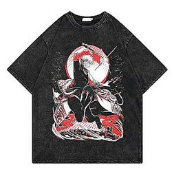Retro Crimson Action TTPM2204 Washed Gintama T-Shirt