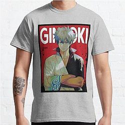 Sakata Gintoki Gintama Red Comic Design Classic T-Shirt RB2806