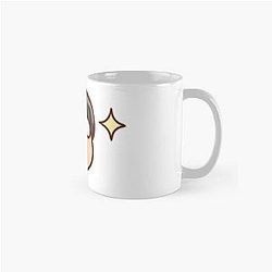 Gintama shinpachi anime sticker glasses Classic Mug RB2806