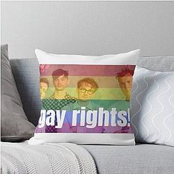 Gay rights Glass animals throw pillow