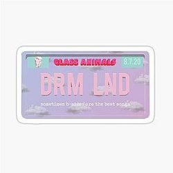 Glass Animals License Sticker