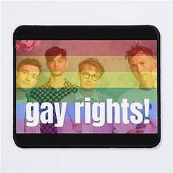 Gay Rights Glass Animals Mouse Pad
