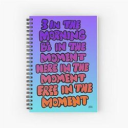 Creatures in Heaven Glass Animals Lyric Bubble Art Spiral Notebook