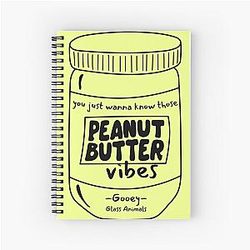 Glass Animals Zaba Lyric Art Peanut Butter Vibes Spiral Notebook
