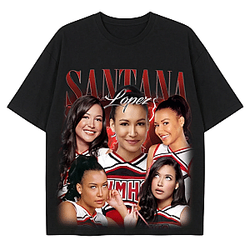 Vintage Bootleg Santana Lopez Red LA 1404 Glee T-Shirts