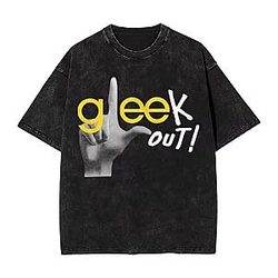 Gleek Out PTTT0308 Washed  Glee T-Shirts