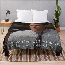 Glee Blanket - Because you're all minorities. You are in the Glee Club Throw Blanket RB2403