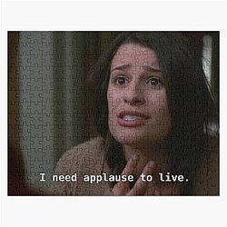 I need applause to live Rachel Berry quote Glee Jigsaw Puzzle RB2403